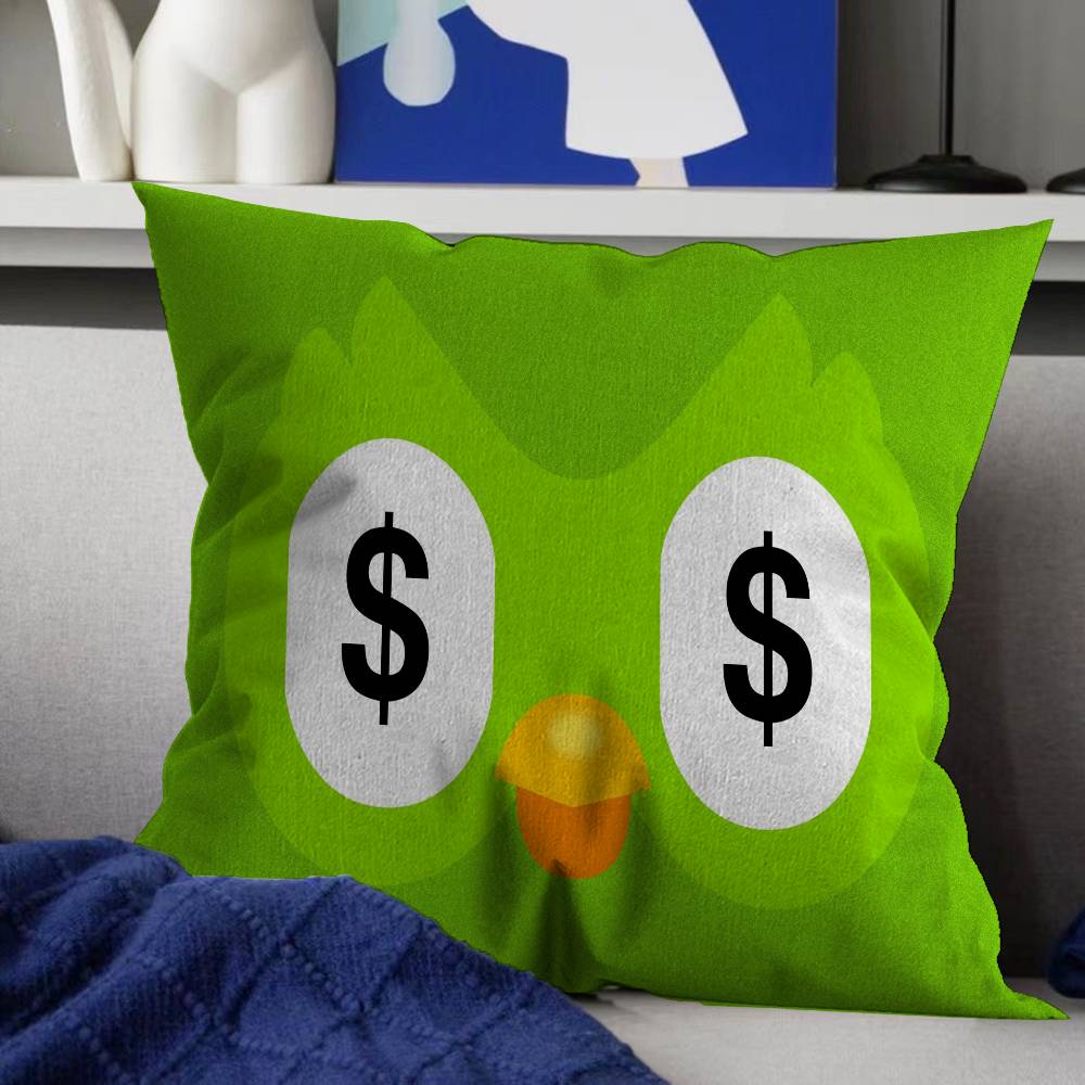 

D-Duolingos Personalized Pillow Dust Cover Bedroom Kids Party Decoration Pillowcase Birthday Children Gift 12x12Inch