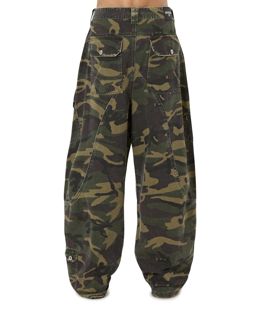 Opeunyadeu(Owai) Washed Panel Cargo Pants - Camo