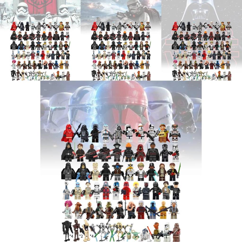 Complete Moc Building Blocks Figures Set With High Quality Abs Plastic Material For Creative Play And Collecting