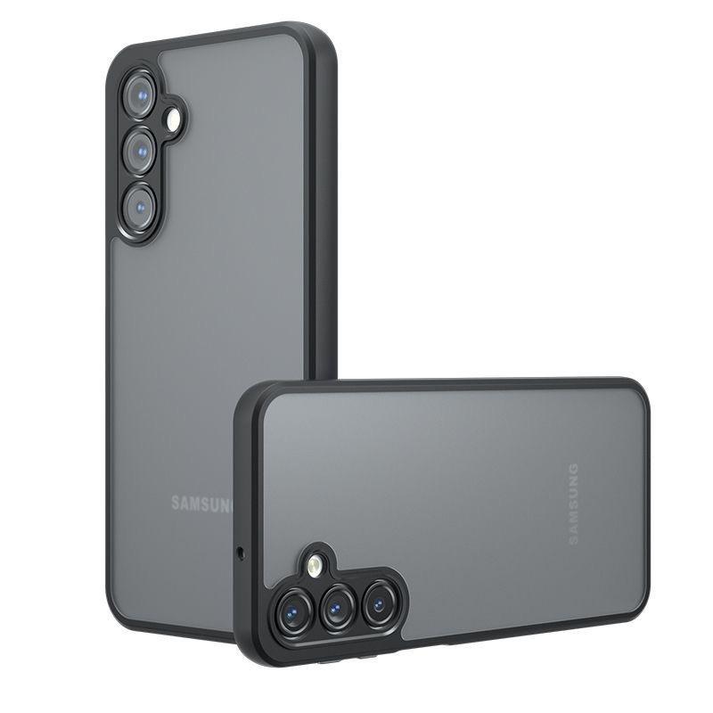 Suitable for Samsung A55 A16 Mobile Phone Case Skin Matte S25ultra Essence Hole Full Inclusive Airbag Anti Fall Protection Case
