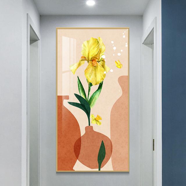 Nordic Sunflower Canvas Painting Flower Landscape Posters Plant Leaves Prints Living Room Porch Decoration Wall Art Cuadros