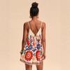 Women's Summer 2025 Casual Floral Strappy Jumpsuit
