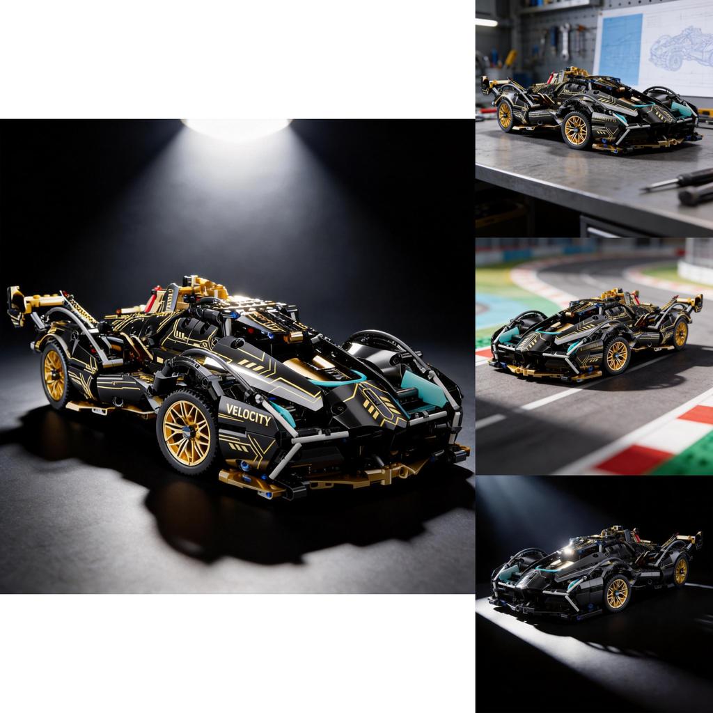 Compatible Remote Control Car Toy With Assembly And Brain Development For Kids