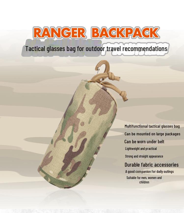Taktyczne etui na okulary przeciwsłoneczne Molle z twardą skorupą - Przenośna nylonowa torba ochronna