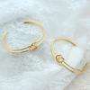 European-Style Double-Layer Heart Knot Bracelet for Women, KC Gold Pure Copper Jewelry, Trendy Hand Accessory
