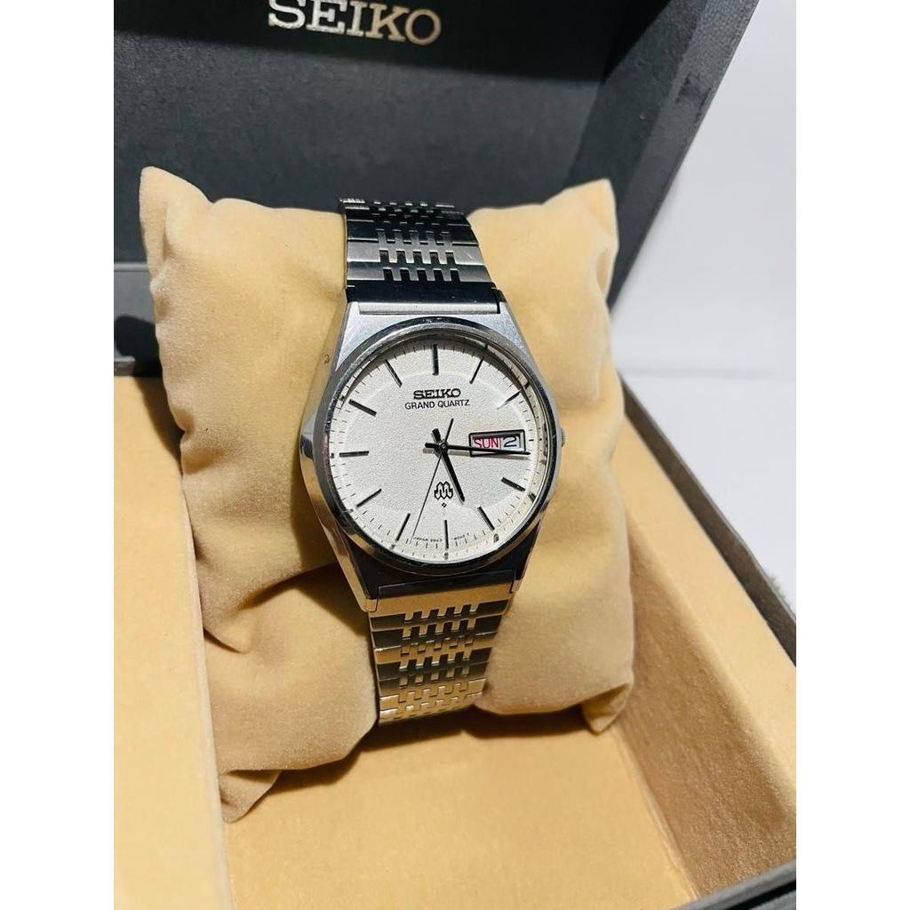 Used Rare SEIKO GRAND QUARTZ 9943-8030 Working box manual with frame Grand quartz Good condition