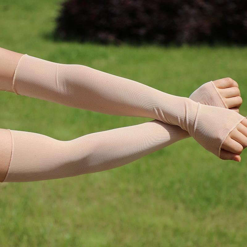 

Летние сетчатые перчатки с высокой эластичностью и солнцезащитой для вождения, сексуальные кружевные, дышащие, длинные, однотонные, для защиты рук, рукава до локтя