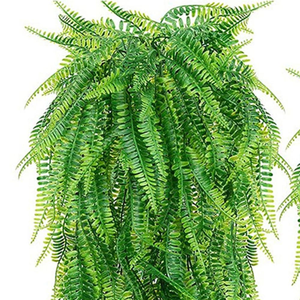 2pcs Green Artificial Green Foliage 31.50in Artificial Leaf Decor Decorative Fake Plants  Garden
