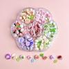 Mixed Pearl Beads Rose Nail Decorations Pink Rose Flower Rose Nail Rhinestones  Nail Salon