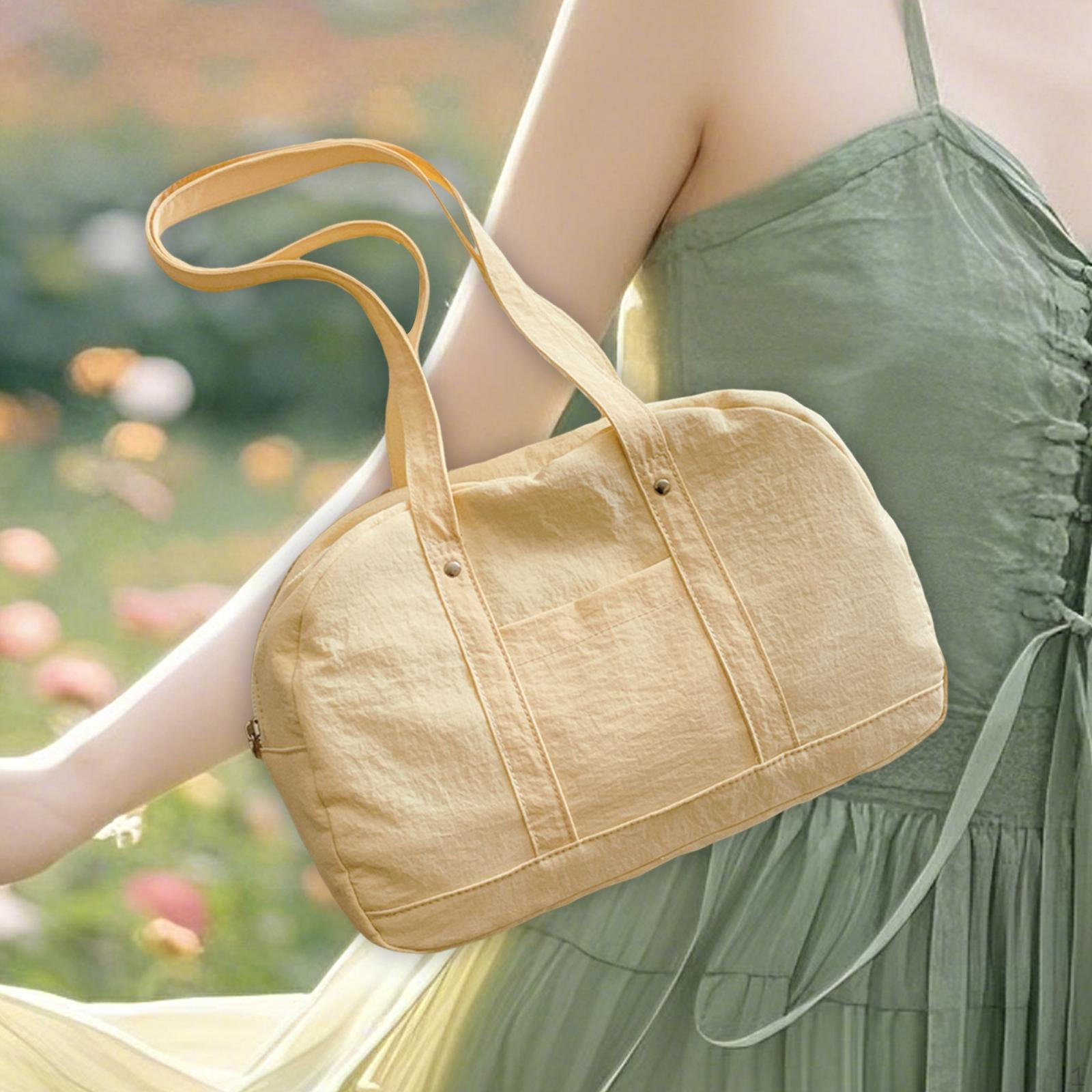 

Women Shoulder Bag Elegant Lightweight Travel Tote for Shopping Vacation жёлтый