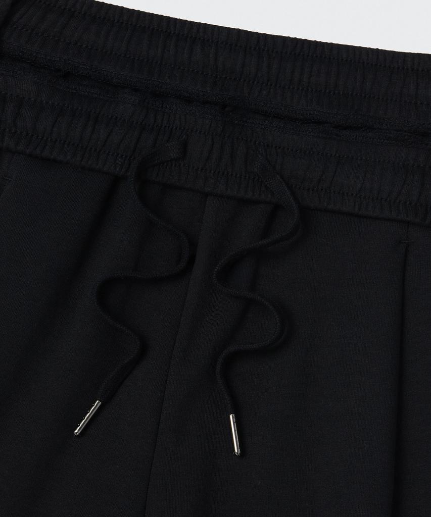 MUSINSA STANDARD WOMAN [Cooltandard] Women'S Deep Tuck Variable Wide Lounge Sweatpants [Black]