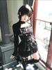 Gothic Set for Top and Skirt Double Button Top Mini Subculture Y2K Open Idol Long Winter XL [MODKOKU] 2-Piece Women Set, & Skirt, Style, Tiered,