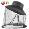 Summer Outdoor Mesh Anti-mosquito Hat Sun Protection Quick-drying Bucket Hat Fishing Mountaineering Multi-functional Sunshade Big Eaves Hat