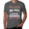 Merry Civil Engineer Ugly Christmas Sweater Funny Tshirt Tshirt Anime T Shirts For Unisex Unisex T Shirts For Unisex Casual Tshirt