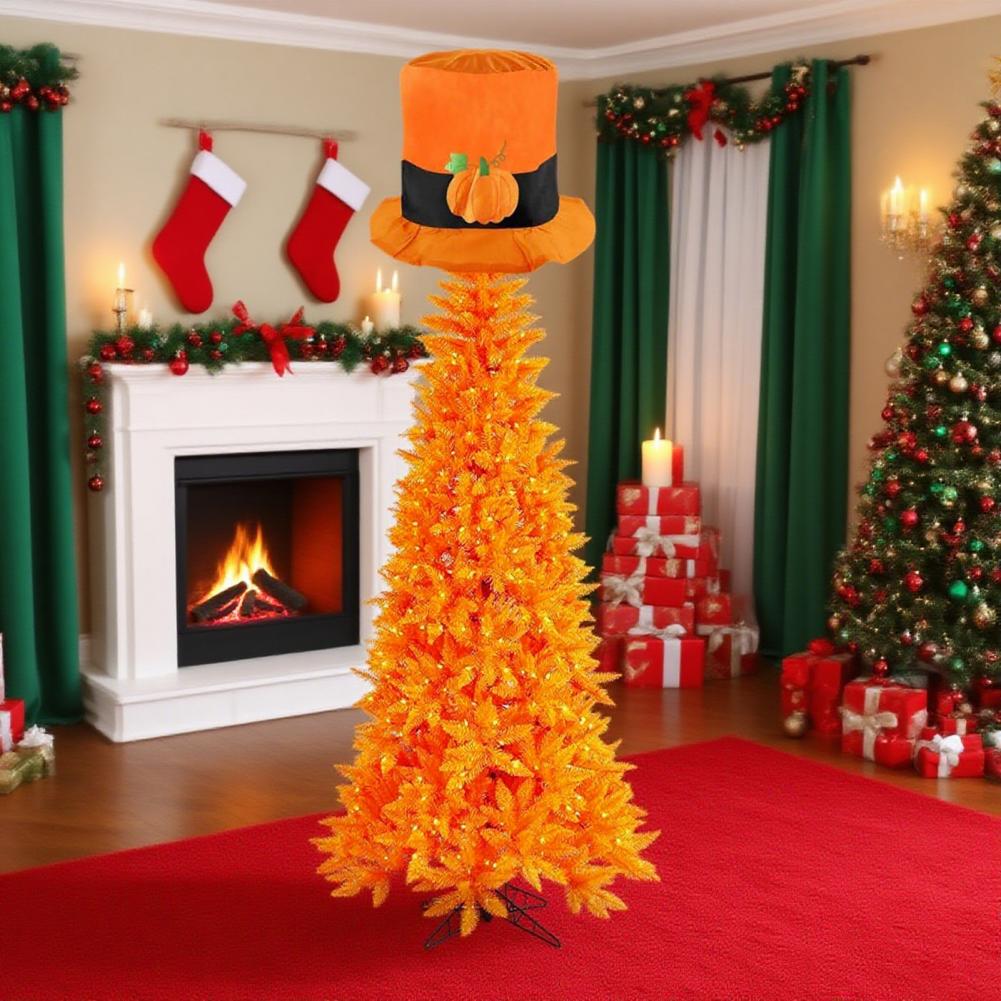 Halloween Pumpkin Hat Pumpkin Hat Thanksgiving Pumpkin Top Hat Costume Accessory for Halloween Party Novelty Tree for Adults