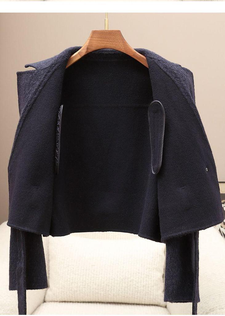 Petite High-Waisted Woolen Coat - Spring 2026 New Arrivals, 10% Suli Wool