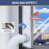 Portable Air Conditioner Window Vent Kit Universal Window Seal Cloth For Exhaust Hose Duct Seal Easy To Install