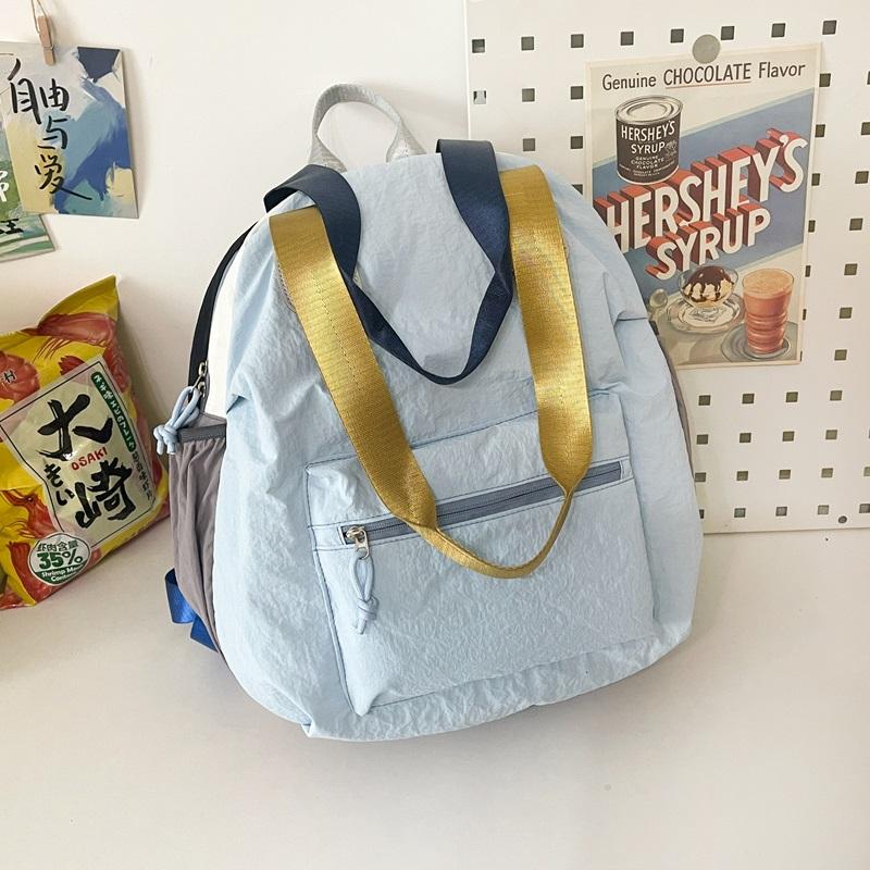 Color Block Rucksack Große Kapazität Umhängetasche
