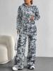 Vertigo European And American Autumn And Winter Casual Long-Sleeved Suit Women'S Hooded Sweater Trousers Two-Piece Set