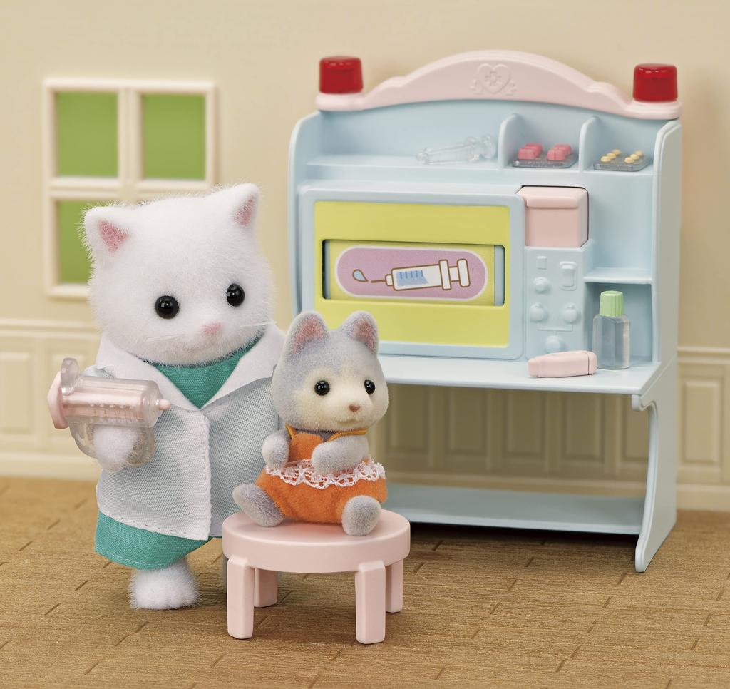 EPOCH Sylvanian Families Set Kind Doctor Doll/Furniture [Let's Shinsatsu! Set] H-17