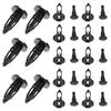 DECORNIJIA 50pcs Car Push Retainer Clip Nylon Bumper Fixture Kit Auto Front Bumper Grille Fastener Installation