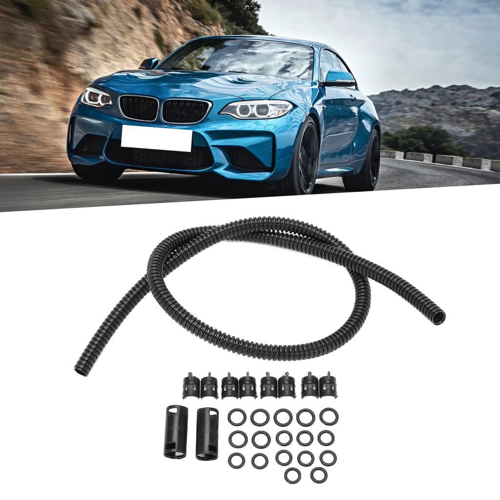 Windshield Washer Hose Kit 50cm Professional Premium Material Durable Wide Compatibility Corrugated Pipe