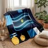 Argentina Football Printed Flannel Blanket Skin Friendly Warm Decorative Throw for Indoor Couch Bed Daily Use