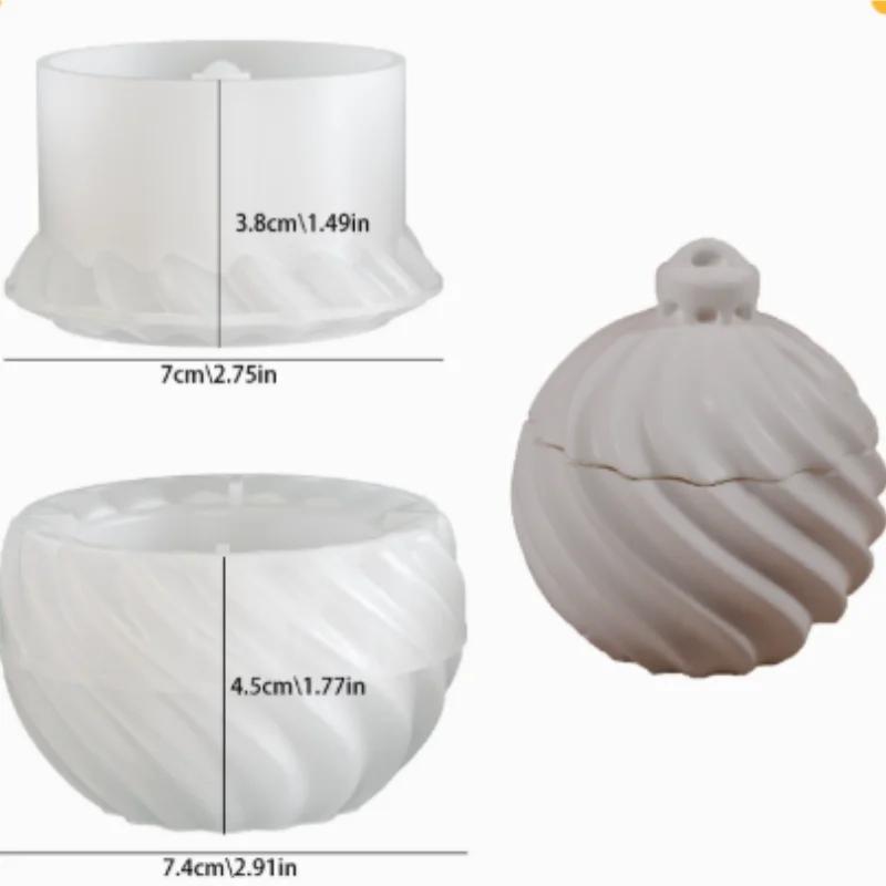 

2026 Latest Models Ball Candle Resin Silicone Mould - Reusable Round Craft Mould for DIY Holiday Decor Jewelry Making Gifts