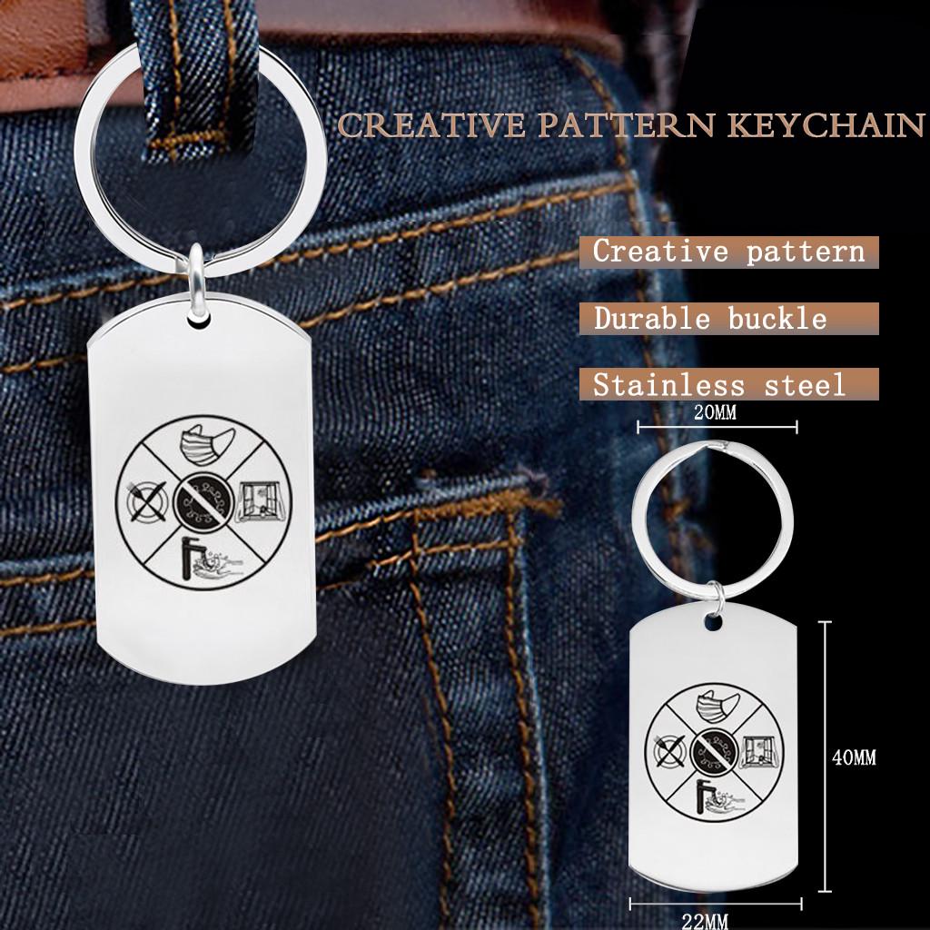 

(SU)Персонализированный кулон брелок из нержавеющей стали геометрической формы