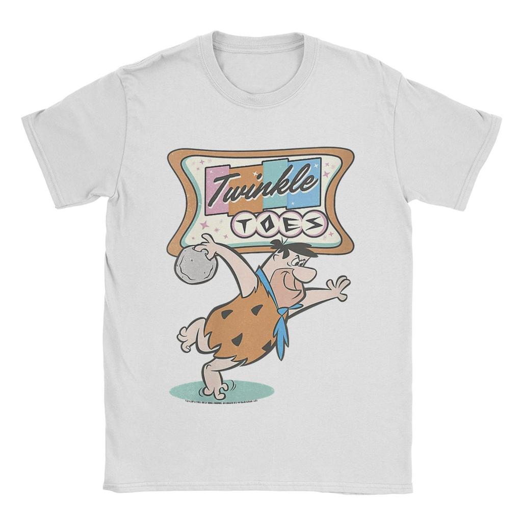 The Flintstone Twinkle Toes Bowling Alley Shirt Accessories Men Women Cotton Novelty T-shirt Short Sleeve Tops Classic
