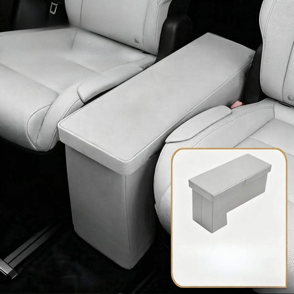 For Tesla Model YL 6-Seater 2025 2026 2nd Row Middle Passage Storage Box Central Hidden Stowing Organizer Interior Accessories