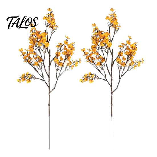 Indoor Faux Flowers for Living Room Realistic Artificial Autumn Home Decoration, Silk Floral Elegant Sprays Dining Branches Halloween Table