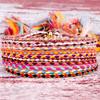 Braided Bracelet Fashion Decor Accessory Jewelry Accessories Adjustable Thread Bracelets with Fringe Decors Birthday Gift