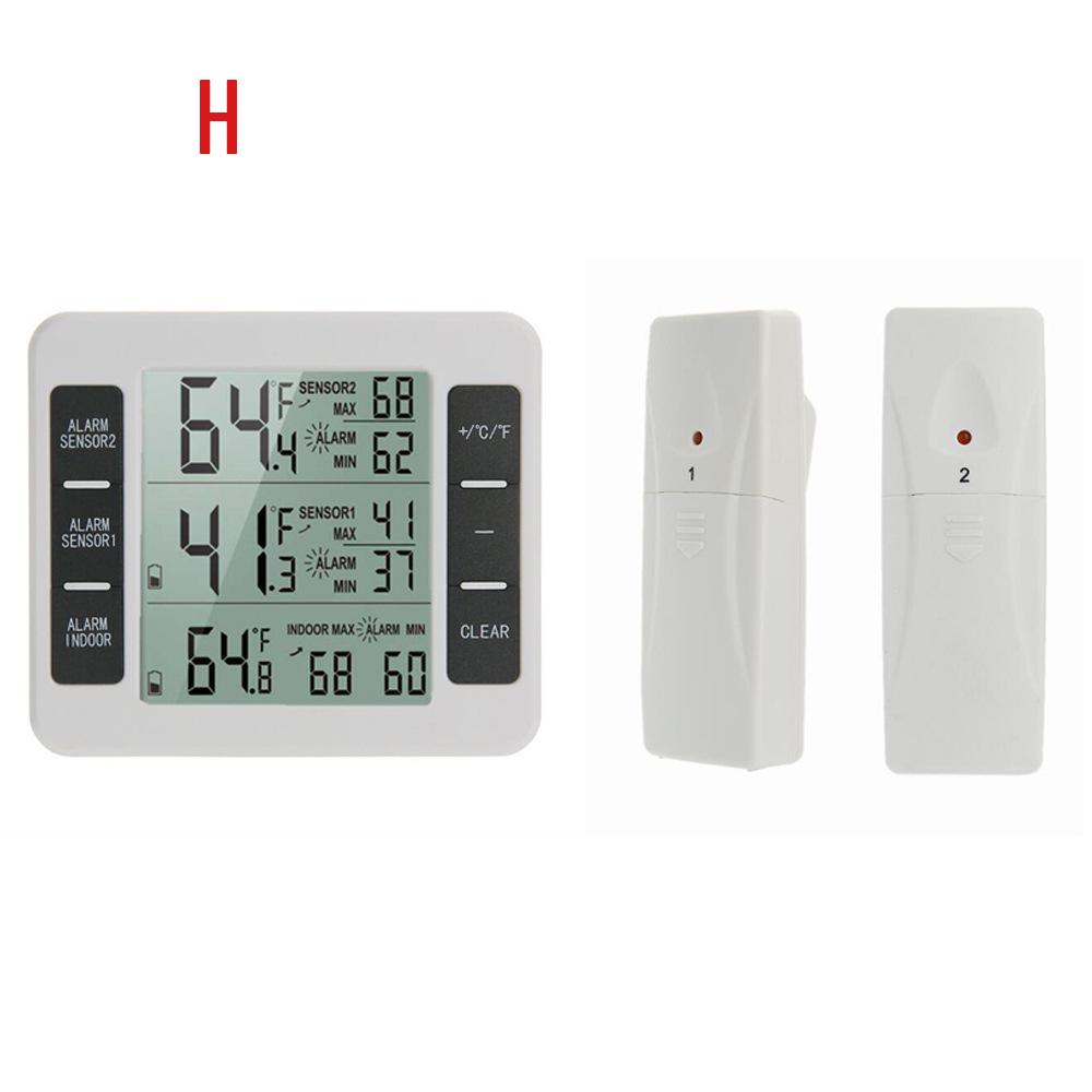 Wireless Indoor/Outdoor Thermometer – Dual Sensor, Electronic, for Home and Refrigerator