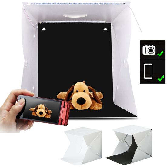 Dual Color Backdrop LED Light Photography Photo Studio Box Softbox Shooting Tent