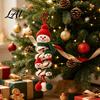 DIY Handmade Holiday Decorations Crochet Spiral Ornament Kit for Adults Beginners Christmas Craft Set Fun Winter Indoor Activities with Yarn Hook,