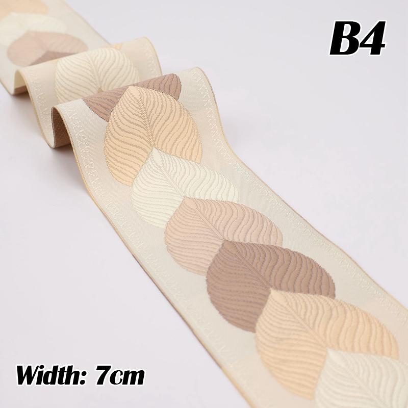 3M Chinese Retro Webbing Embroidery Lace Trim Edged 3cm/7cm Jacquard Ribbon For Diy Hanfu Clothes Curtain Decor Accessories