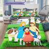 Set Copripiumino Heidi Ragazza delle Alpi Stampa Set Biancheria da Letto per Bambini 3 Pezzi con Federe Microfibra Morbida Decorazione per la Casa Regalo