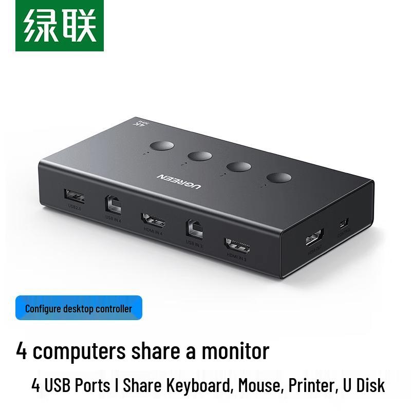 UGREEN CM608 4-Port HDMI KVM Switch