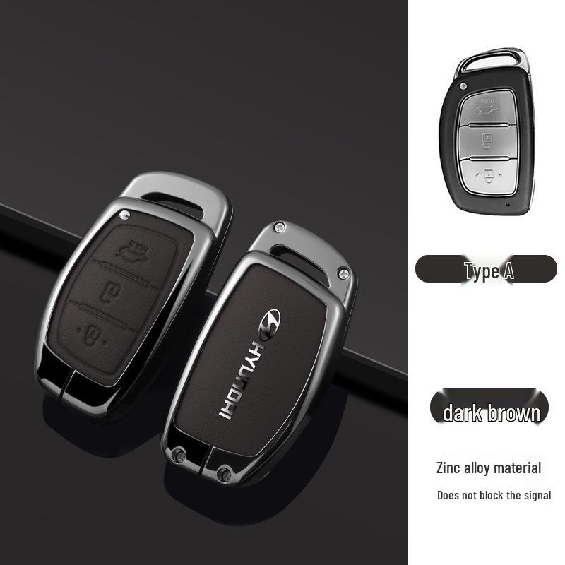 Key Cover Compatible with Beijing Hyundai Ix35, Elantra, Festa, Verna, Ix25, Santa Fe - Premium Men's Bag Case