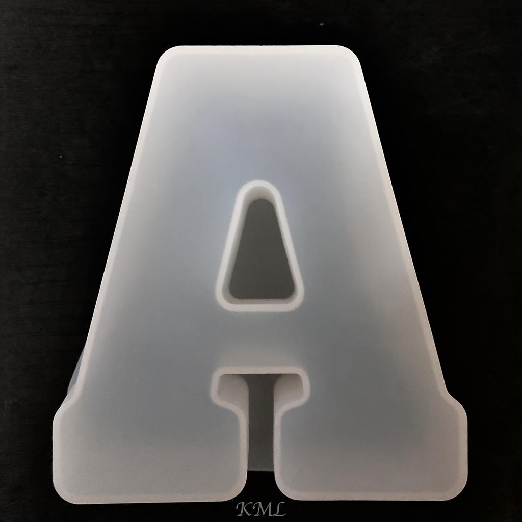 26 Stück Silikonform für englische Buchstaben, 10 Silikonformen für Ziffern, 26 Buchstaben- und Zahlenformen Handgefertigter Buchstaben-Harzguss