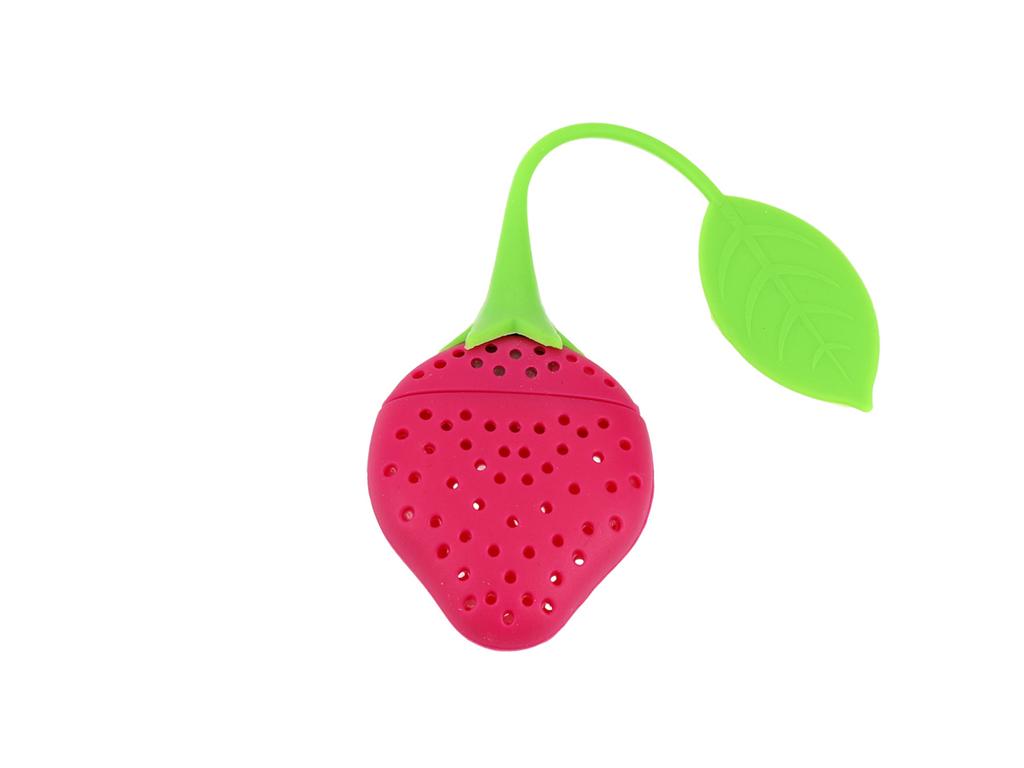 Infusore per Tè Tisane Filtro in Silicone Fragola Tazza Regalo