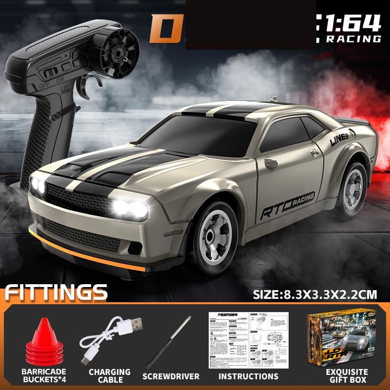

Мини-машинка на радиоуправлении 1:64 Полномасштабная 4WD Дрифт-машина Настольная модель автомобиля Детская игрушка Высокоскоростная гоночная машина
