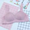 New bra cotton bowl thin vest type adjustment large size vest type large cup underwear without steel ring