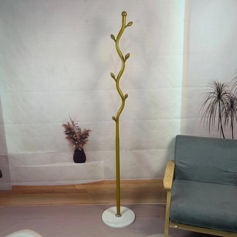 Minimalist Gold Metal Floor-Standing Coat Rack