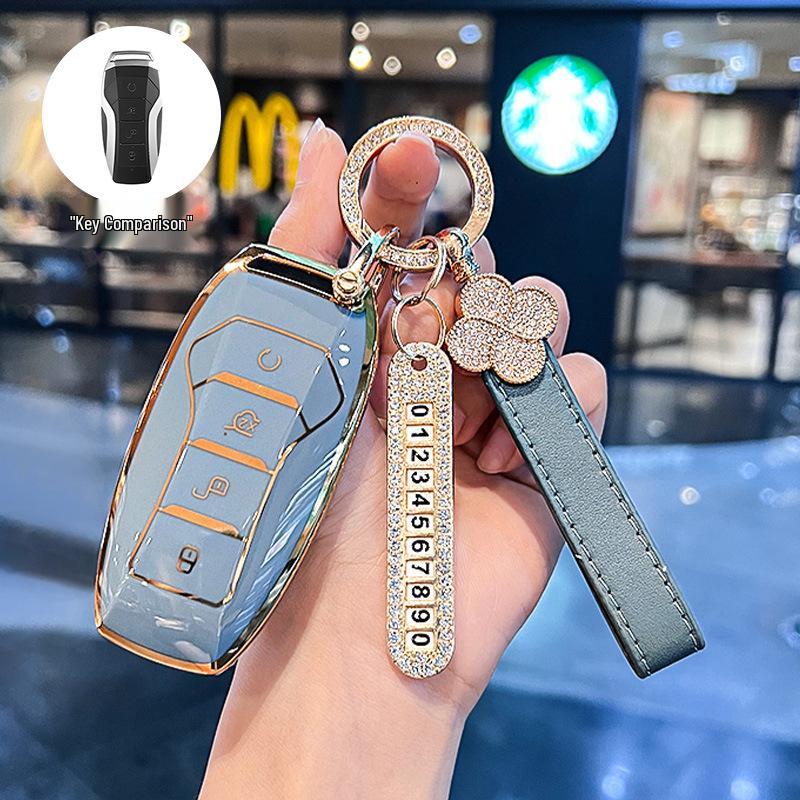 BYD Key Case for Song PLUS/Tang DM/E9 2019/Pro DMi - Female Key Shell & Buckle