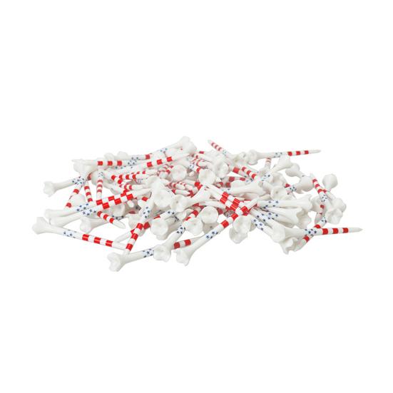 4-Prong Plastic Golf Tees 3-1/4" Golf Tees for Minimize Friction And Side Spin And Maximum Distance Performance