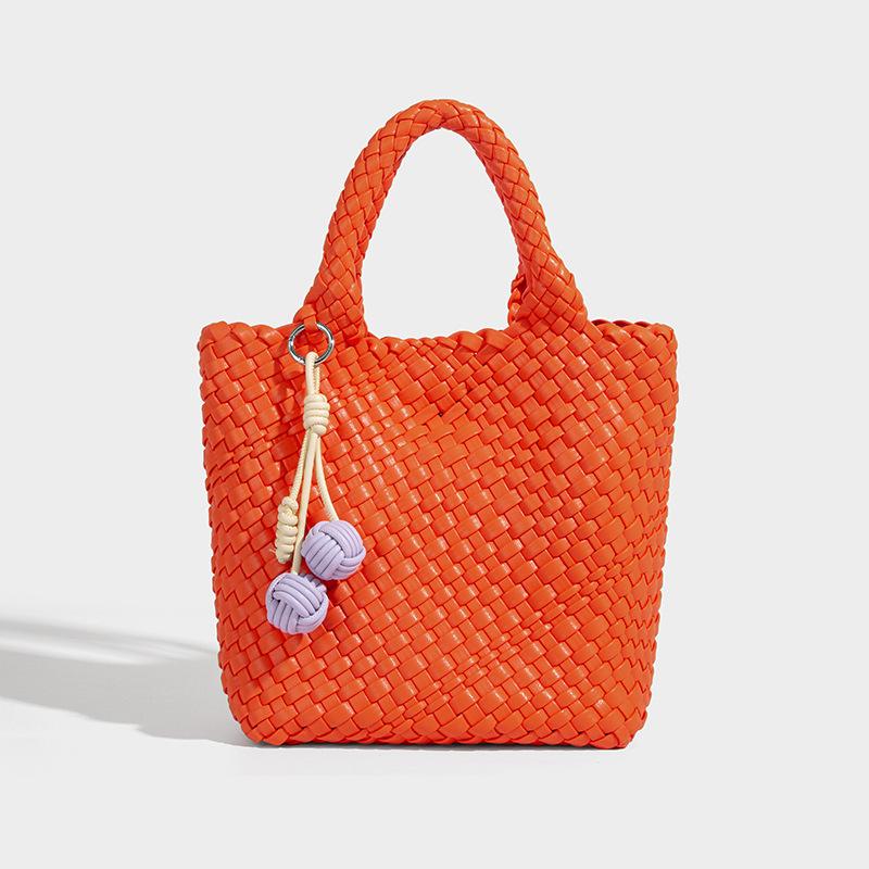 

Чистая ручная работа, портативная сумка-ведро, сумка-тоут, новая модель 2025 года, высококачественная сумка-мессенджер, прочная сумка на плечо оранжевый