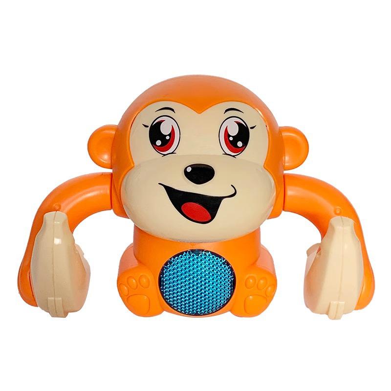 Electric Rolling Monkey Toy with Lights & Music for Early Childhood Education