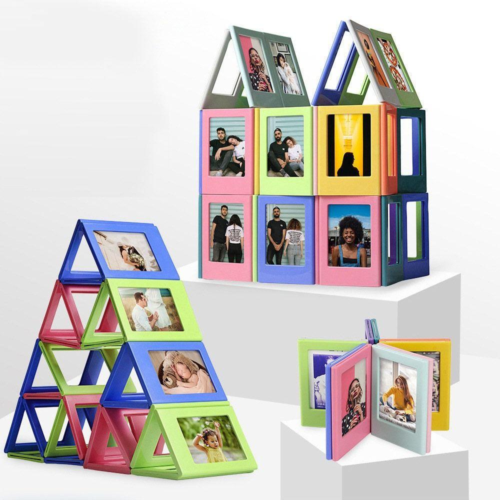 3 inches Instant Camera Photo Frame Magnetic Picture Display Holder for Home Decoration